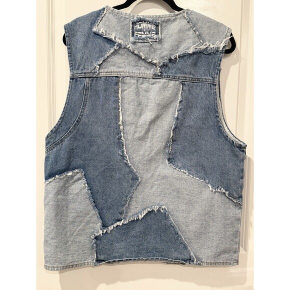 Homme + Femme Patchwork Denim Vest Spring 2023 Men Size Large Designer NWT - Picture 6 of 9